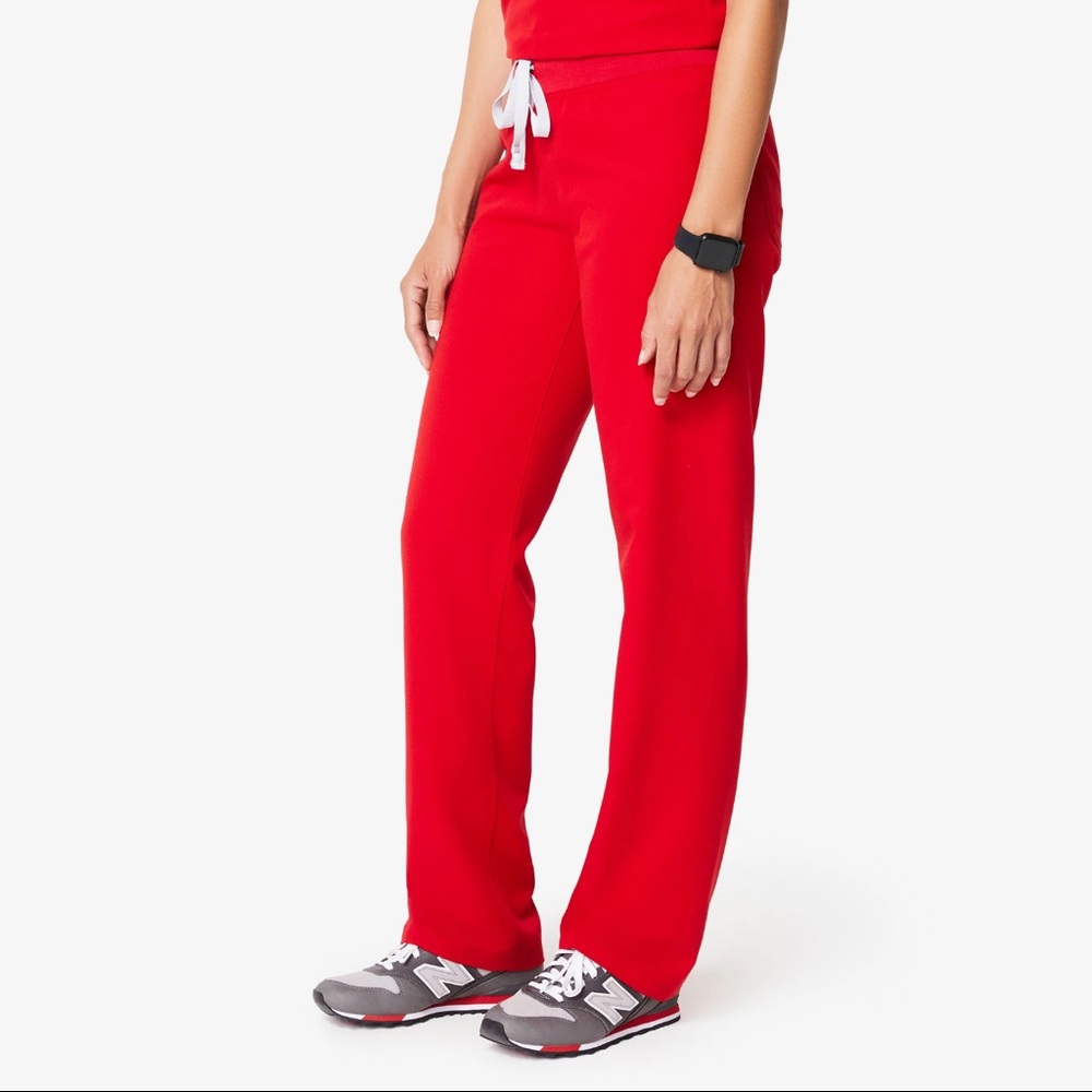Figs RED Livingston scrub pants - SMALL, regular